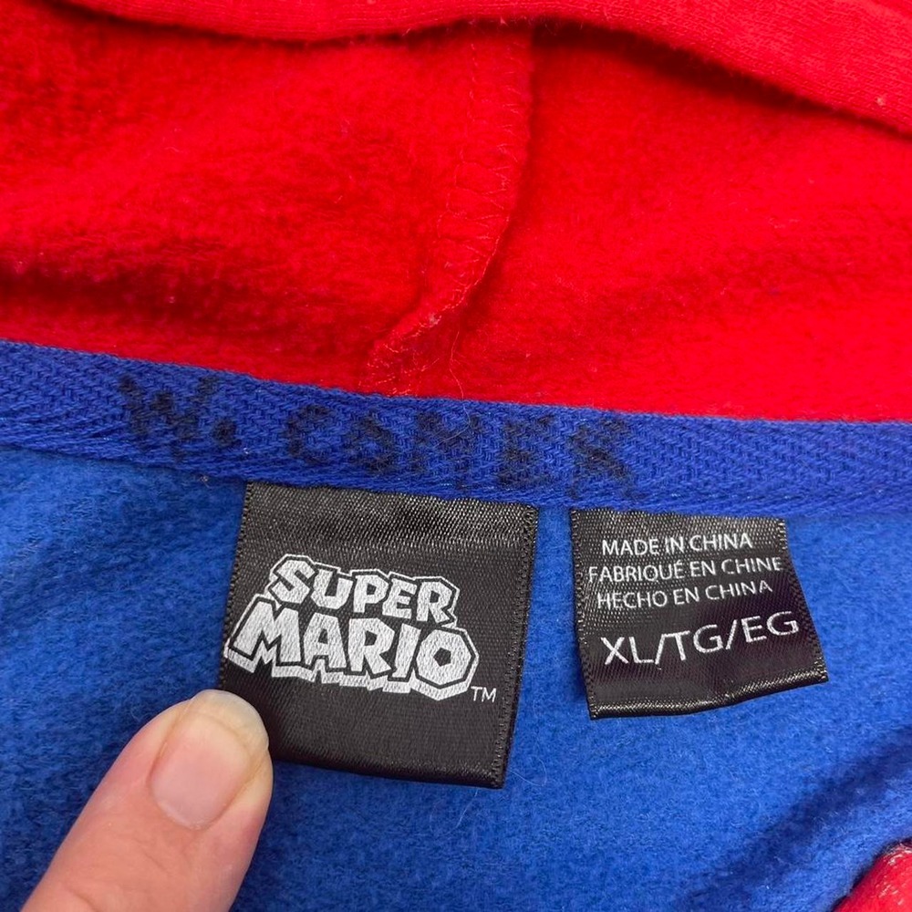 Super Mario zip up hoodie jacket youth size XL - Picture 3 of 8